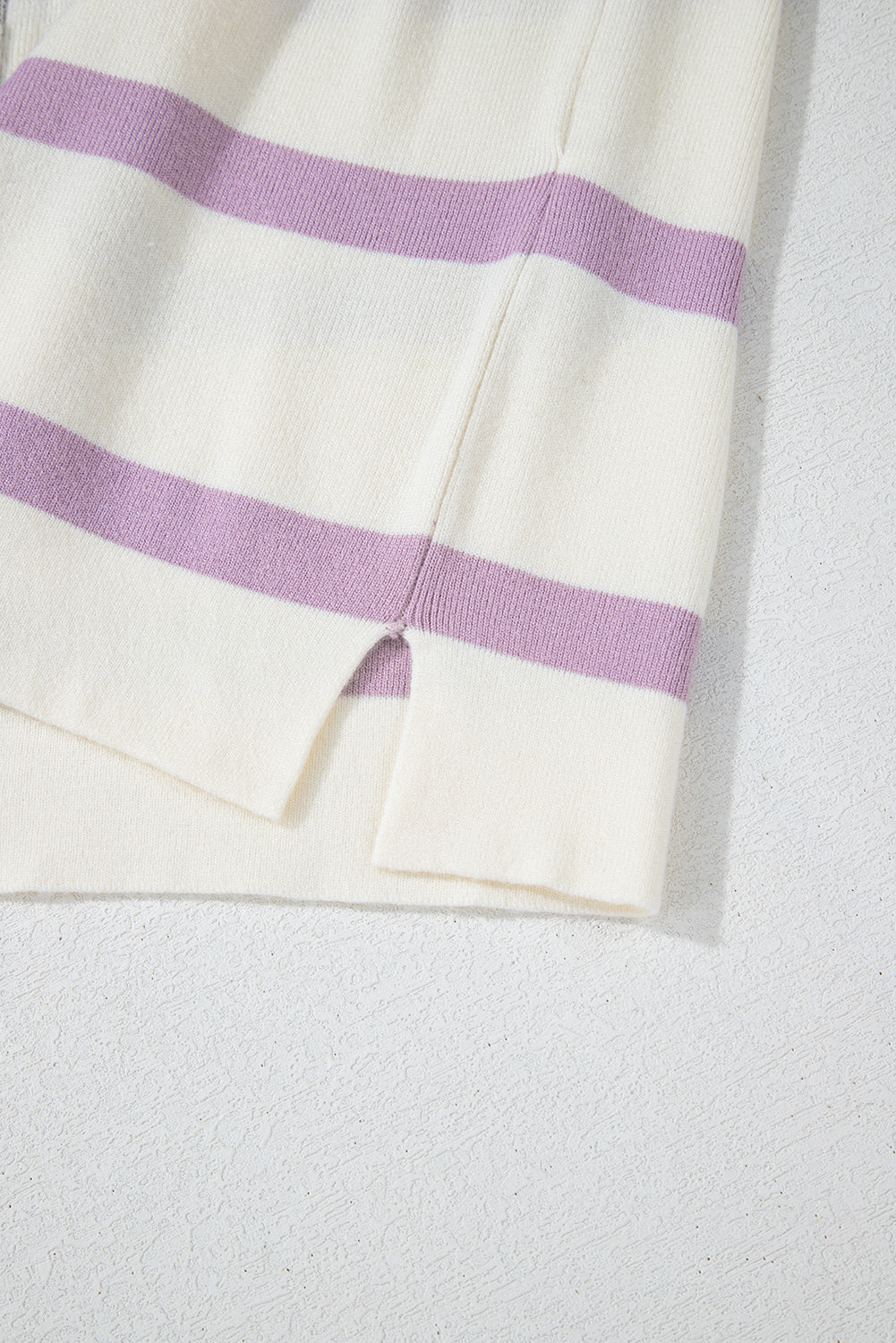 Stripe Colorblock Oversized Sweater