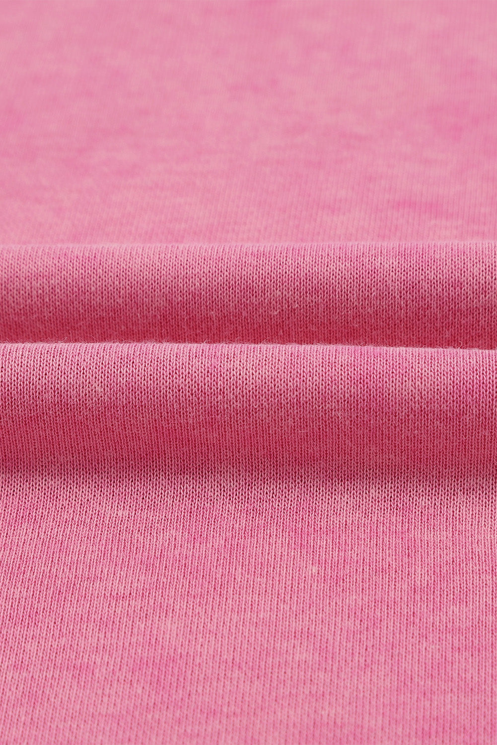 Pink Drop Shoulder Ribbed Trim Oversized Sweatshirt