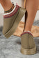 Chestnut Contrast Print Suede Plush Lined Snow Boots