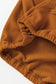 Yellow Ribbed Trim Kangaroo Pocket Zipped Hoodie