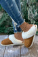 Camel Plush Suede Winter Home Slippers