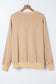 Pink Drop Shoulder Ribbed Trim Oversized Sweatshirt