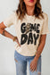 Game Day Rugby Football Season Leopard Lightning T Shirt