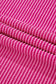 Bright Pink Corded Contrast Edge Drop Shoulder Long Sleeve Top