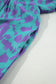Abstract Print Puff Sleeve Tied Notched Neck Long Dress