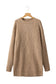 Cable Knit Drop Shoulder Loose Fit Sweater Dress