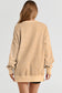 Pink Drop Shoulder Ribbed Trim Oversized Sweatshirt