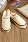Chestnut Embroidered Sherpa Plush Thick Sole Snow Boots