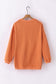 Apricot Ribbed Corduroy Oversized Sweatshirt