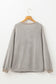 Jet Stream Color Contrast Ribbed Loose Fit Long Sleeve Top