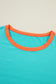 Colorblock Patchwork Long Sleeve Loose Top