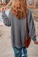 Pink Drop Shoulder Ribbed Trim Oversized Sweatshirt