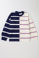 Stripe Colorblock Oversized Sweater