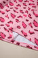 Pink Animal Print Stitching Loose Long Sleeve Top