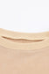 Pink Drop Shoulder Ribbed Trim Oversized Sweatshirt