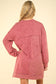 VERY J Mineral Washed Oversized Sweatshirt Mini Dress