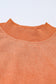 Brown Drop Shoulder Crew Neck Pullover Sweatshirt
