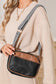 Black Quilted Faux Leather Crossbody Bag