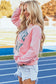 Pink Rugby Football GAME DAY Graphic Drop Shoulder Sweatshirt