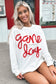Tinsel Game Day Drop Shoulder Graphic Sweatshirt