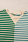 Casual Stripe Colorblock Drop Shoulder Oversize Sweatshirt