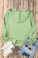 Bonbon Solid Kangaroo Pocket Half Zipper Oversized Hoodie