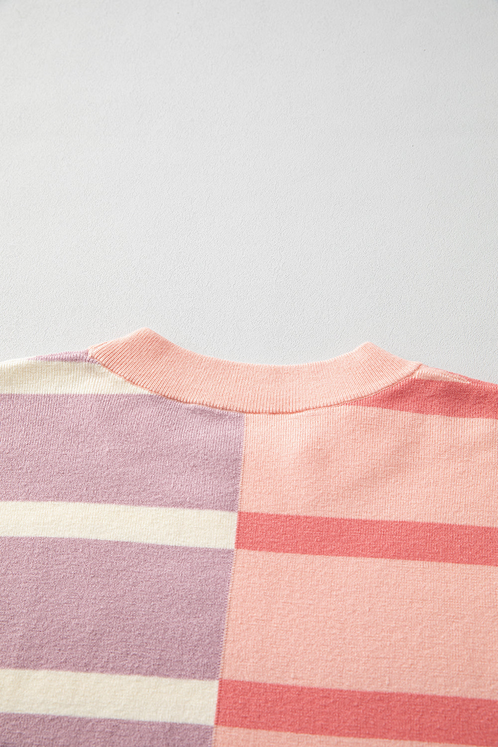 Stripe Colorblock Oversized Sweater