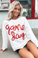 Tinsel Game Day Drop Shoulder Graphic Sweatshirt