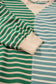 Casual Stripe Colorblock Drop Shoulder Oversize Sweatshirt