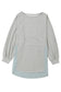 Crinkle Splicing Raw Hem High Low Oversized Blouse