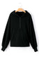 Bonbon Solid Kangaroo Pocket Half Zipper Oversized Hoodie