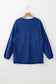 Orange Plain Drop Sleeve Crinkle Rib Oversized Sweatshirt