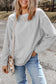 Apricot Ribbed Corduroy Oversized Sweatshirt