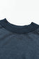 Brown Drop Shoulder Crew Neck Pullover Sweatshirt