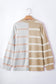 Stripe Colorblock Oversized Sweater