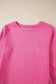 Black Solid Color Textured Long Sleeve Shift Dress