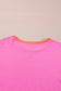Colorblock Patchwork Long Sleeve Loose Top