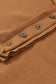 Drop Shoulder Henley Buttons Sweatshirt
