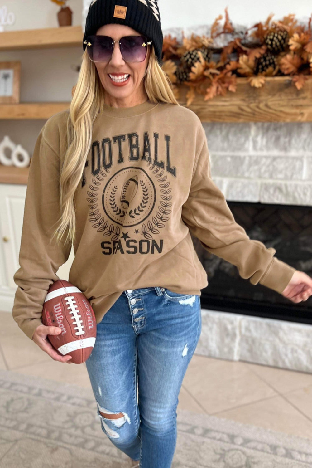 Rugby FOOTBALL SEASON Graphic Game Day Sweatshirt