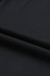 Black Plain Solid Color Ribbed Long Sleeve Mock Neck Top