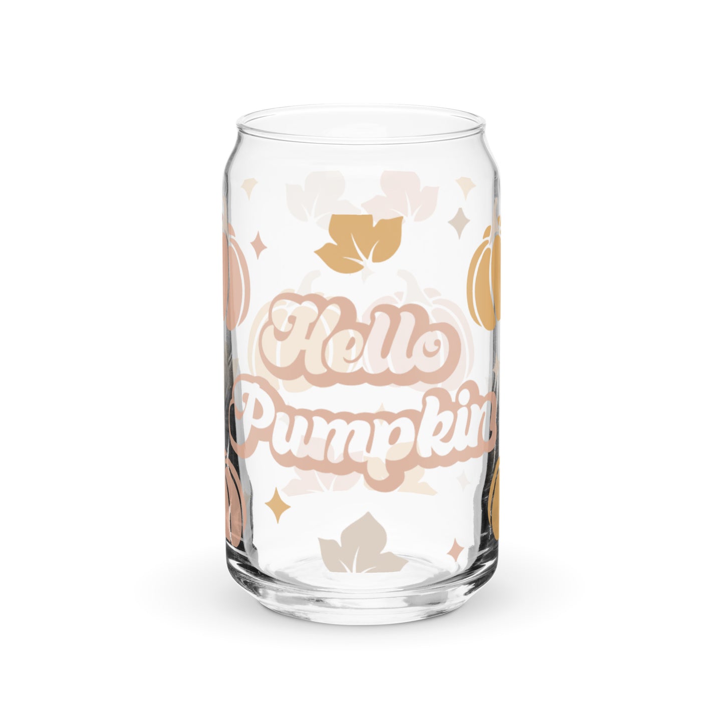 Hello Pumpkin Glass w/lid