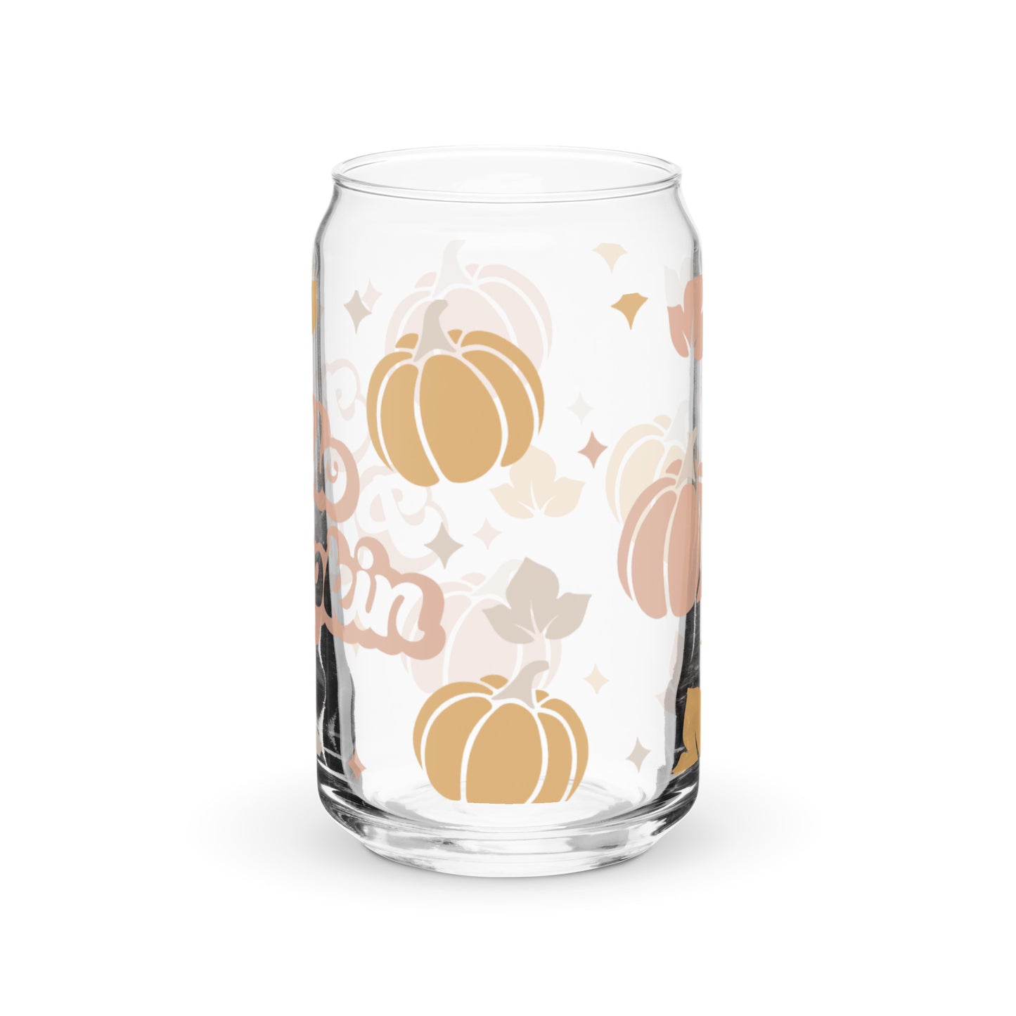 Hello Pumpkin Glass w/lid