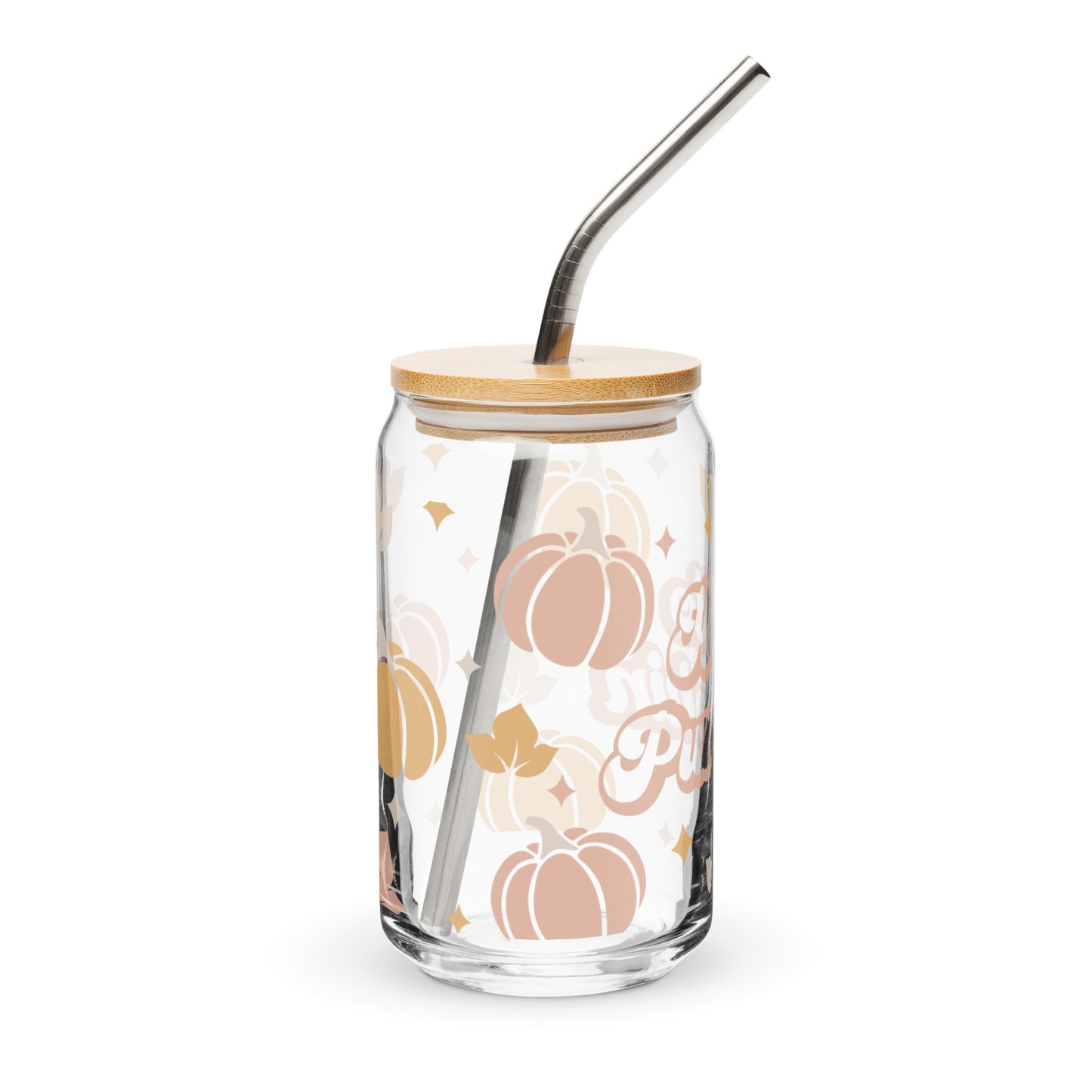 Hello Pumpkin Glass w/lid