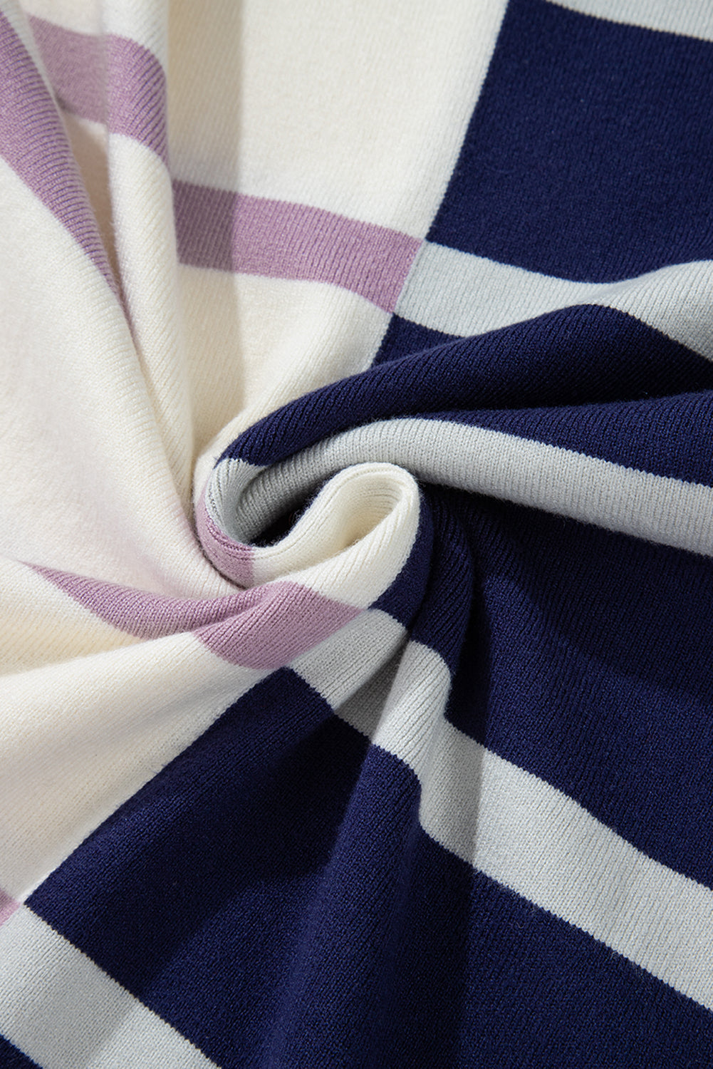 Stripe Colorblock Oversized Sweater