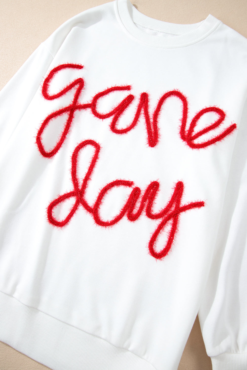 Tinsel Game Day Drop Shoulder Graphic Sweatshirt