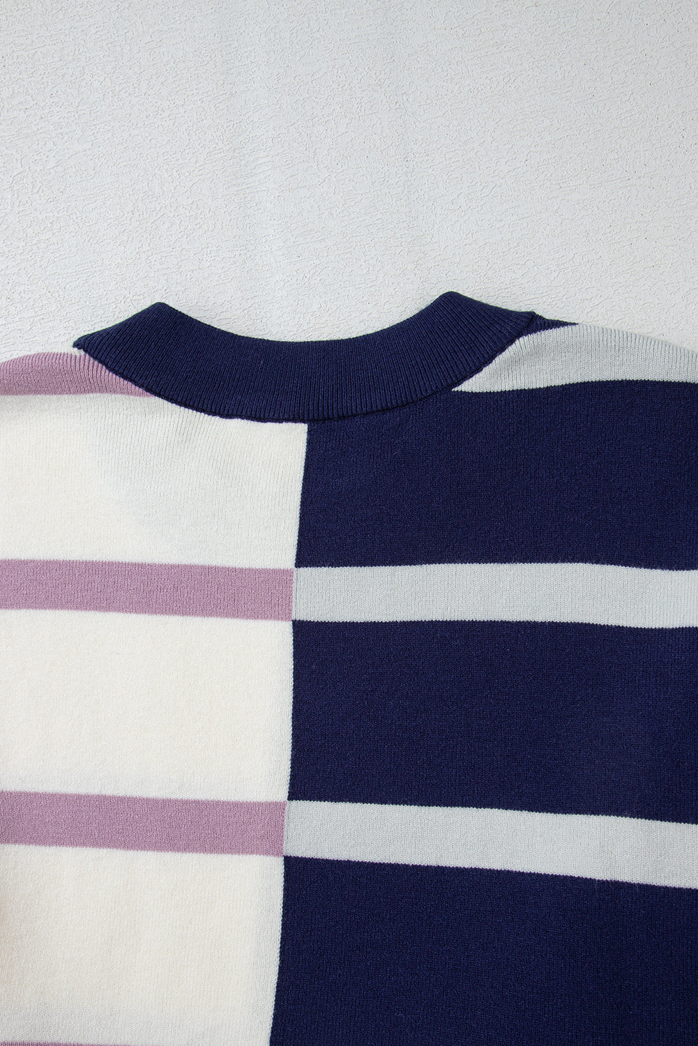 Stripe Colorblock Oversized Sweater