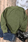 Brown Drop Shoulder Crew Neck Pullover Sweatshirt