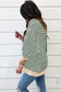 Casual Stripe Colorblock Drop Shoulder Oversize Sweatshirt