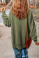 Pink Drop Shoulder Ribbed Trim Oversized Sweatshirt
