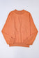 Brown Drop Shoulder Crew Neck Pullover Sweatshirt